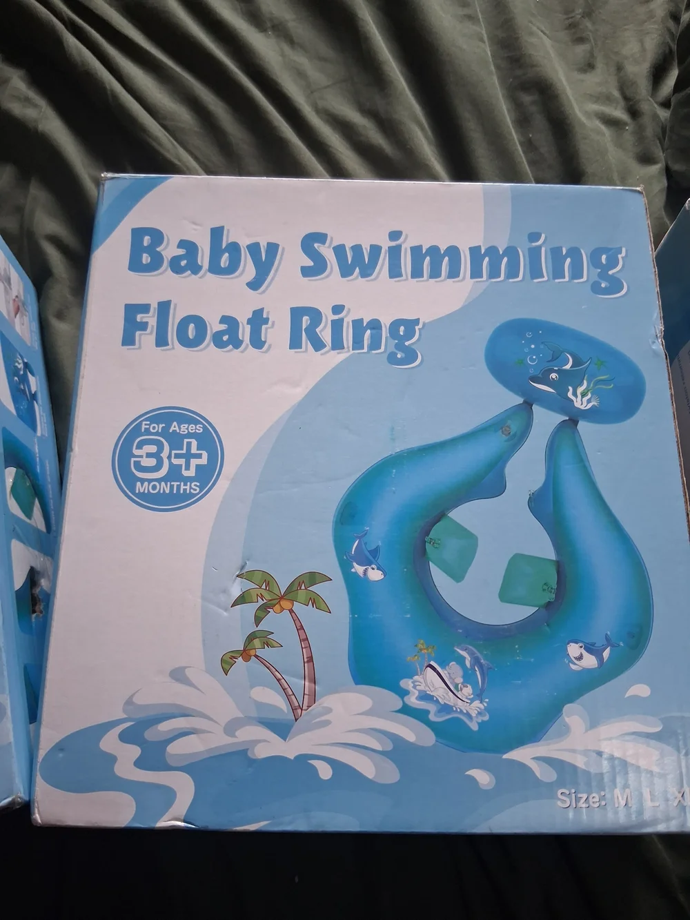 Blue Baby Swimming Float Ring - Infant Neck Float